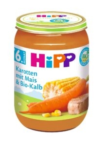 Hipp BABY MENU BIO Mrkev s kukuřicí a telecím masem 190 g