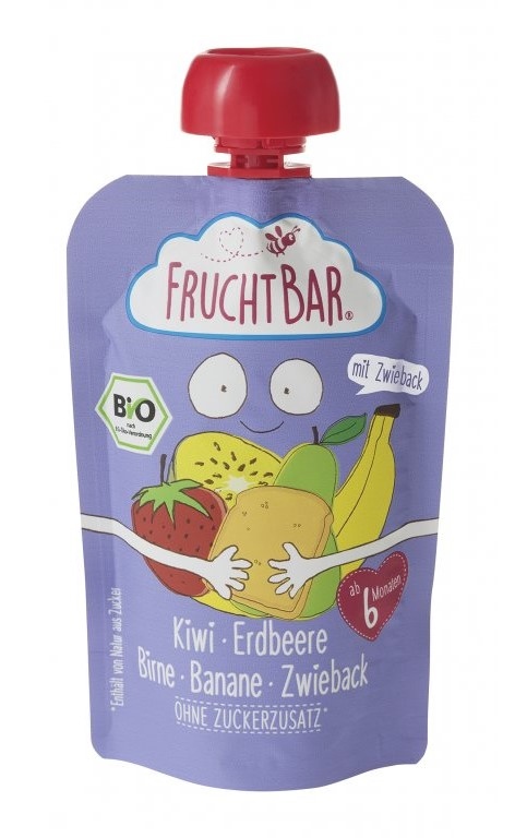 FruchtBar BIO Ovocná kapsička s jahodami