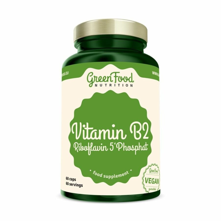 GreenFood Nutrition Vitamin B2 Riboflavin 5' Phosphat 60 kapslí