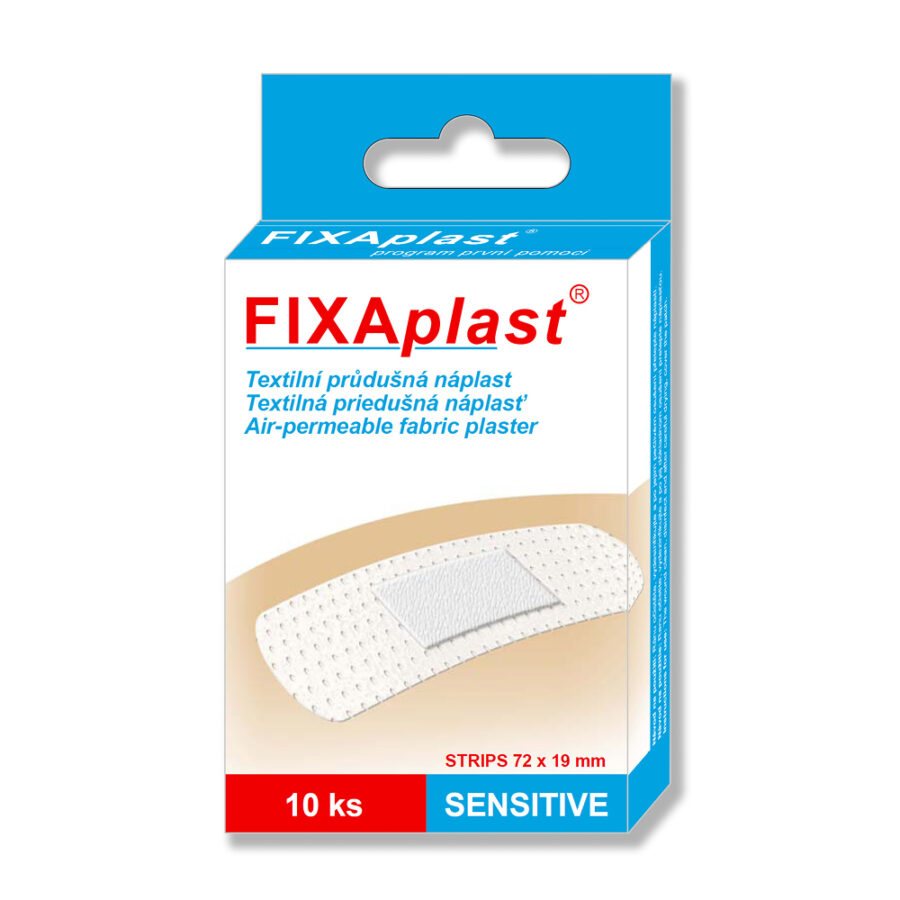 Fixaplast Sensitive strip 72 x 19 mm 10 ks