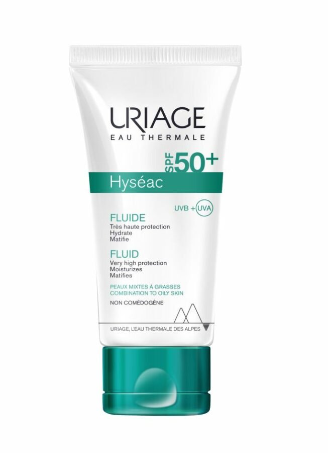 Uriage Hyséac Zmatňující fluid na smíšenou až mastnou pleť SPF 50+ 50 ml