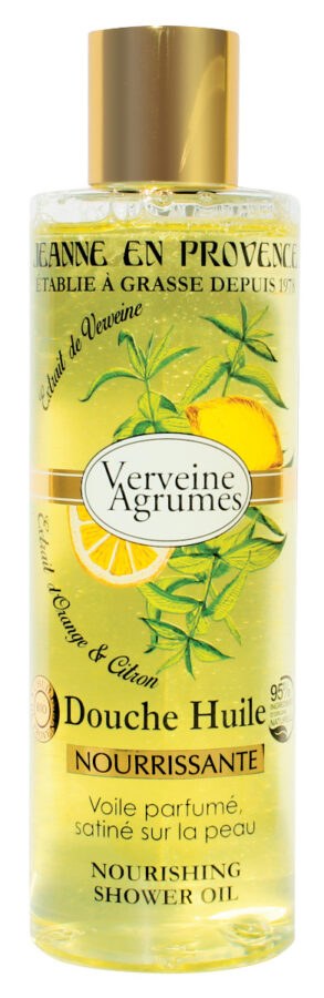 Jeanne en Provence Výživný sprchový olej Verbena a citrón 250 ml