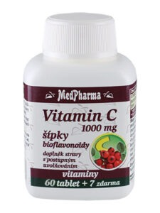 Medpharma Vitamin C se šípky 1000 mg 67 tablet