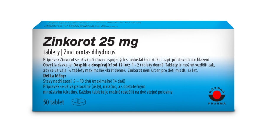Zinkorot 25 mg 50 tablet