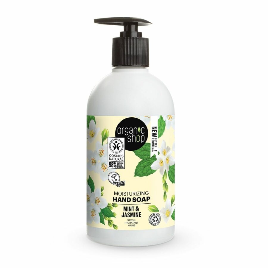 Organic Shop Hydratační mýdlo na ruce Máta a jasmín 500 ml