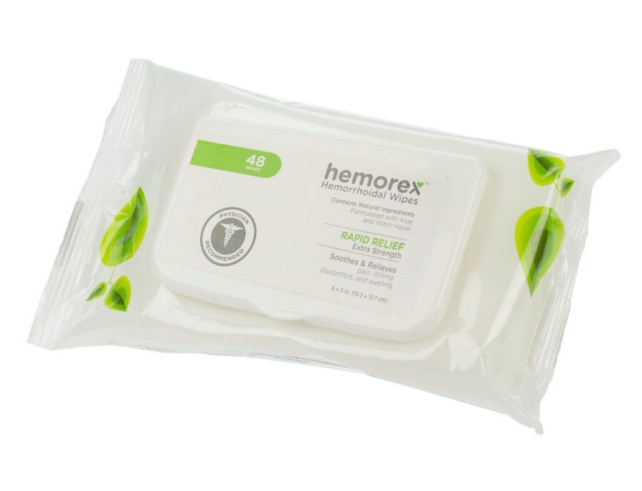 Hemorex Vlhčené ubrousky na hemoroidy multipack 48 ks