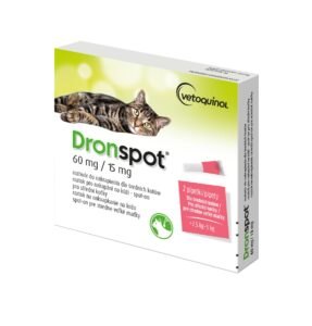 Dronspot 60 mg/15 mg pro střední kočky spot-on 2x0