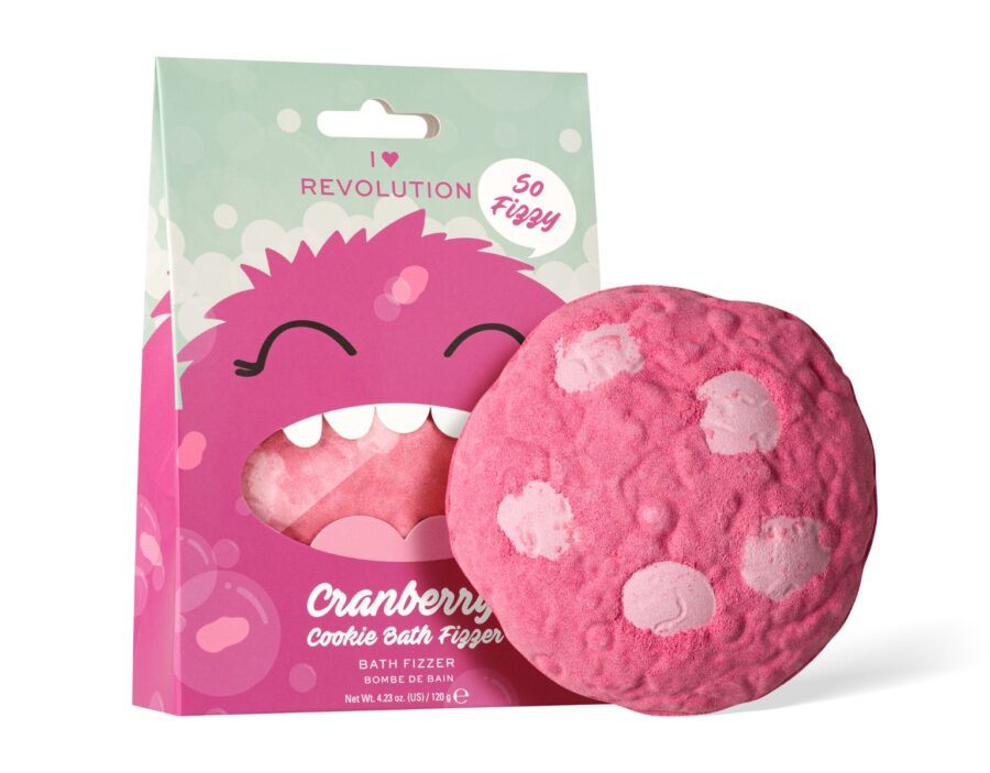 Revolution I Heart Cranberry Cookie koupelová bomba 120 g