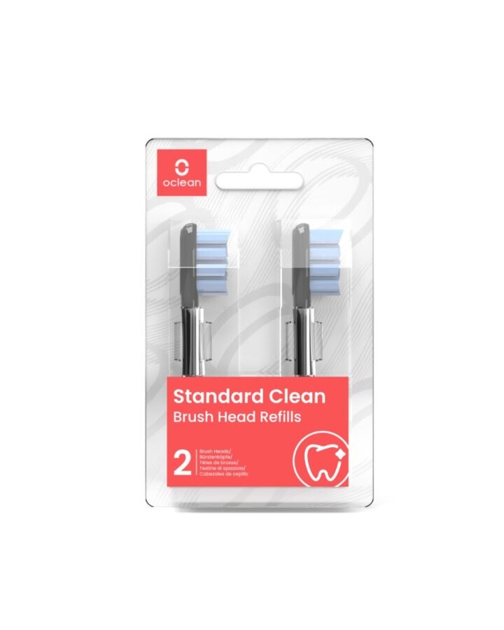 Oclean Standard Clean Soft náhradní hlavice 2 ks černé