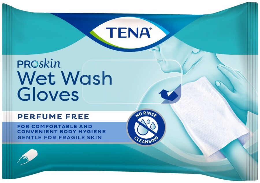 Tena Wet Wash Glove mycí vlhčené rukavice 8 ks