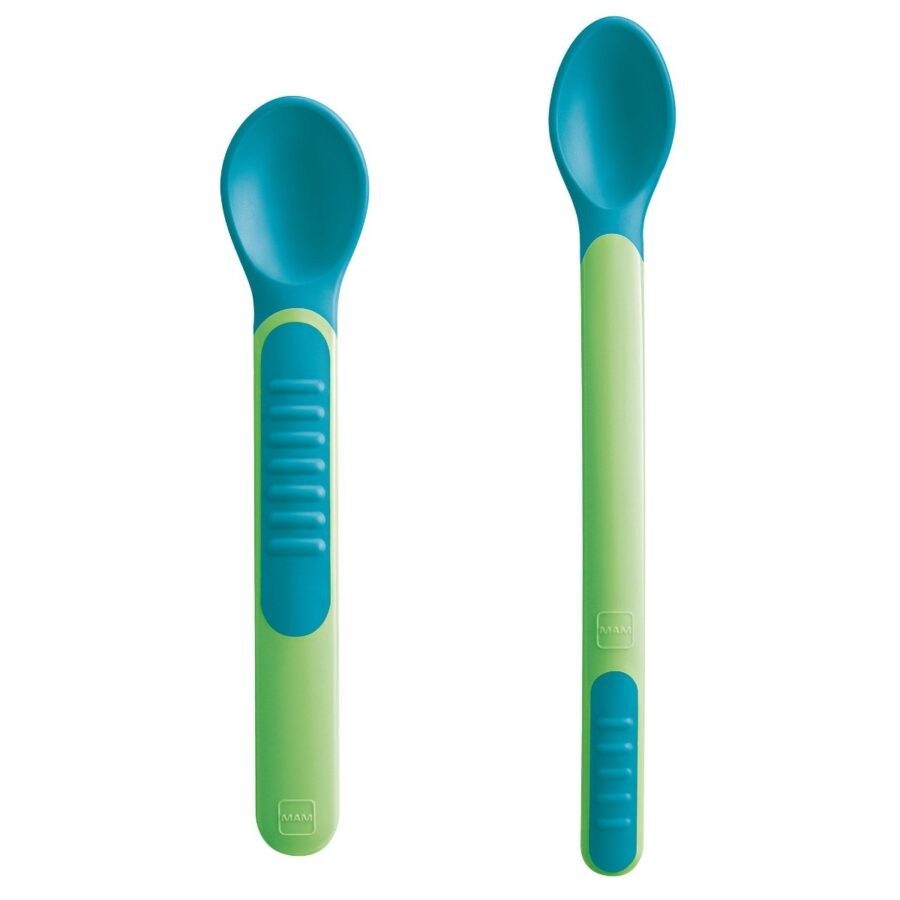 Mam Feeding spoons & Cover 6m+ lžičky 2 ks zelené
