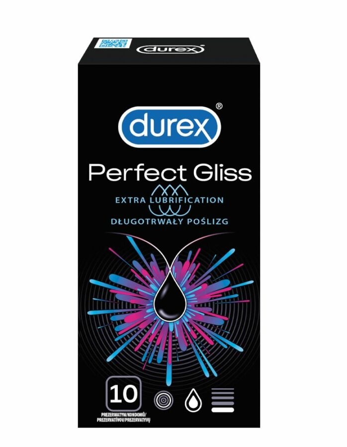 Durex Perfect Gliss kondomy 10 ks