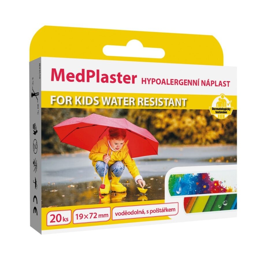 MedPlaster Náplast FOR KIDS water resistant 19x72 mm 20 ks