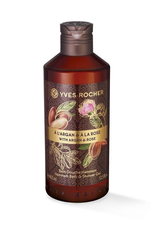 Yves Rocher Sprchový gel argan & bio růže 400 ml