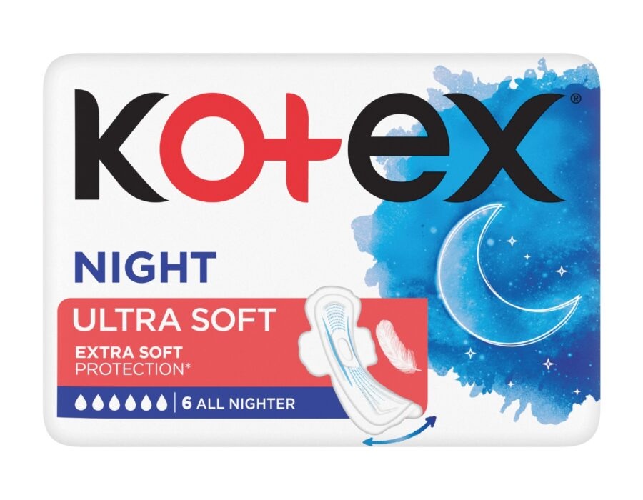 Kotex Ultra Soft Night vložky 6 ks