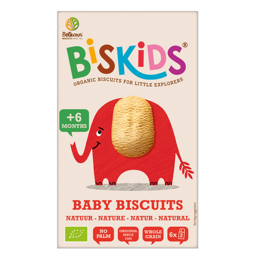 Biskids BIO Dětské sušenky Natural 6M+ 120 g