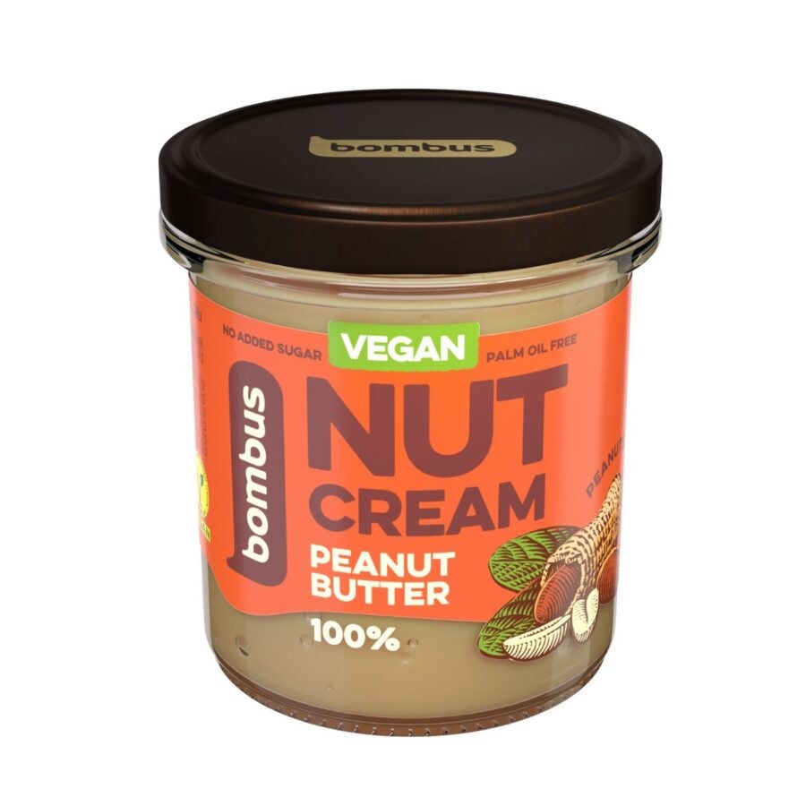 Bombus Nuts Energy Peanut butter 100% arašídový krém 300 g