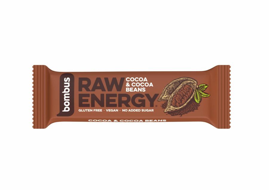 Bombus Raw Energy Tyčinka Cocoa beans 50 g